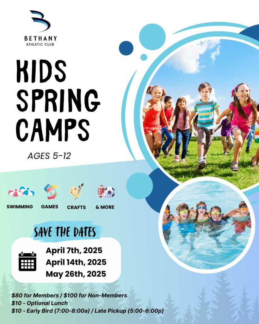 Kids-Spring-Camps-2025 at Bethany Athletic Club in Portland Oregon