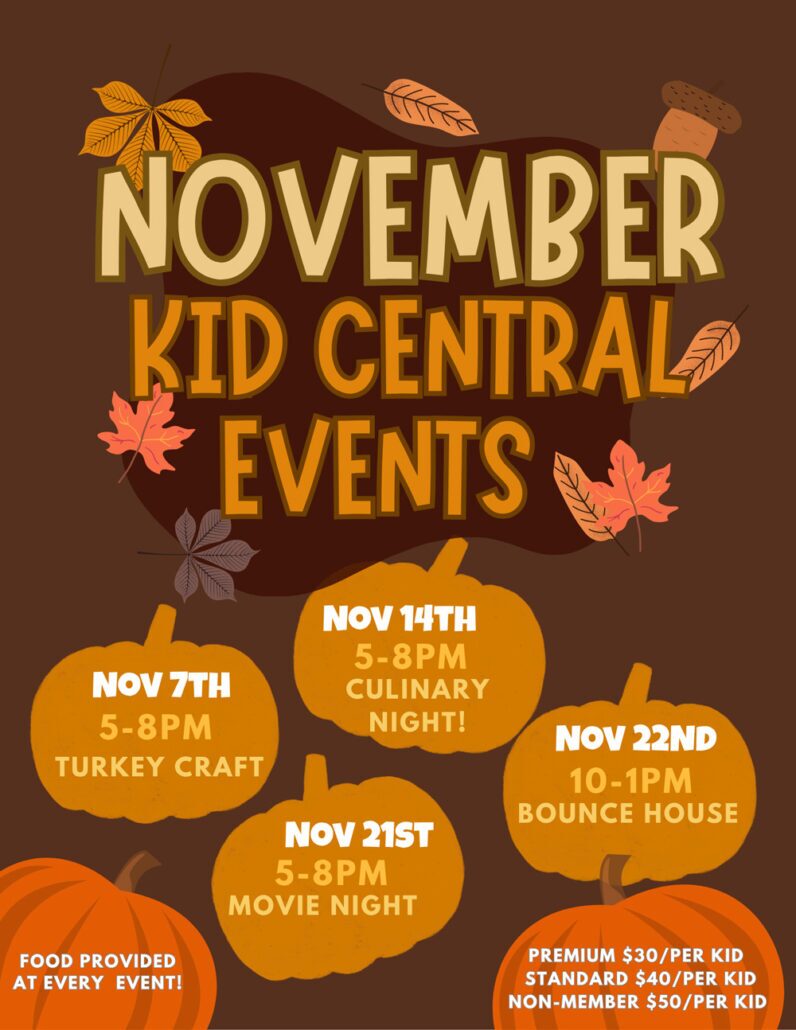 November Day Camps - 2025 at Bethany Athletic Club in Portland Oregon